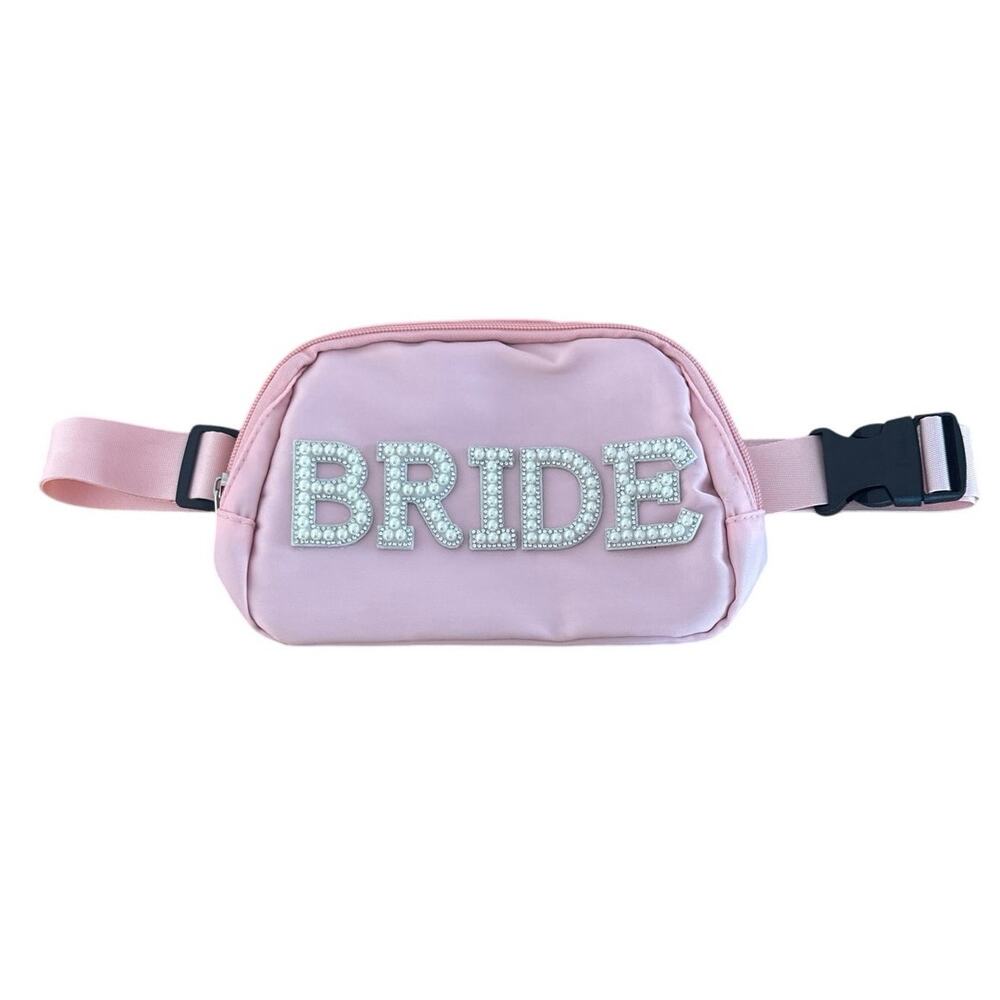 Bride waist purse travel purse ballet pink bridal pouch everyday bag